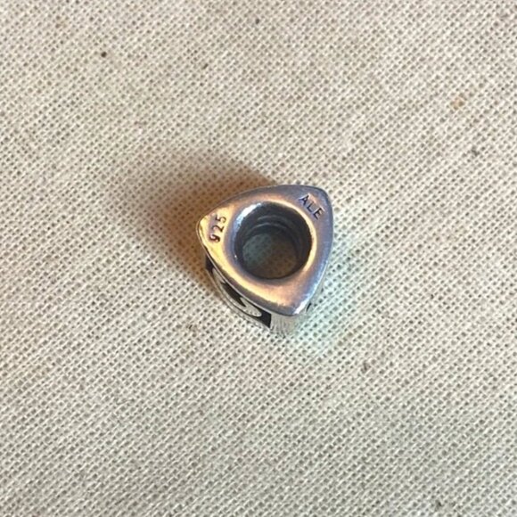 Pandora Retired Letter C Alphabet Block Charm - Picture 2 of 3